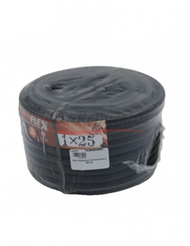 Cable Arranque 1x25 Mm Negro X 25 Mts.