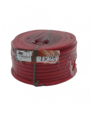 Cable Arranque 1x25 Mm Rojo X 25 Mts.