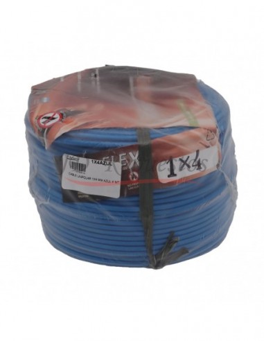 Cable Unipolar 1x4 Mm Azul X Mt.