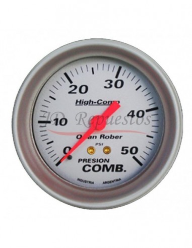 Reloj Presion Nafta 50 Psi High-comp Plata (1013p50)