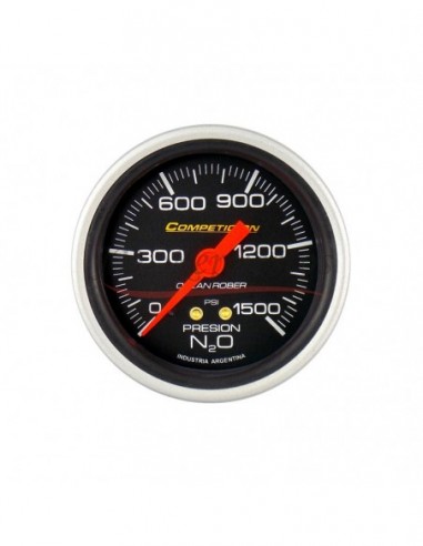 Reloj Presion Oxido Nitroso 1500psi Competicion Negro (819n1 5)