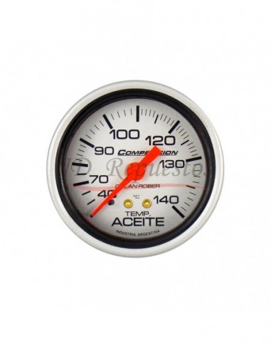 Reloj Temperatura Aceite 140c Cap 4,0mts Competicion Plata (822p4 0)