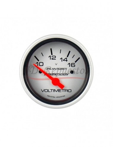 Voltimetro 12v Competicion Plata (824p12v)