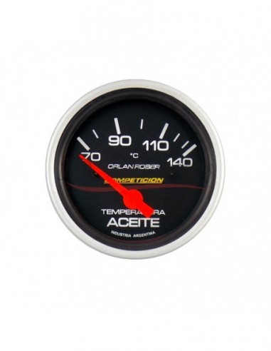 Reloj Temperatura Aceite Elect 12v 140c Competicion Negro (826n12 V)