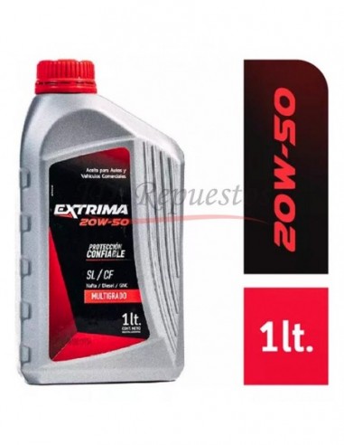 Aceite Extrima 20w50 Api Sl/cf X1 Lts