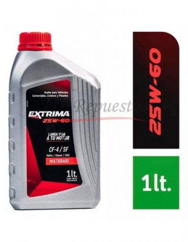 Aceite Extrima Diesel 25w60 Api Cf-4 / Sl X1 Lts