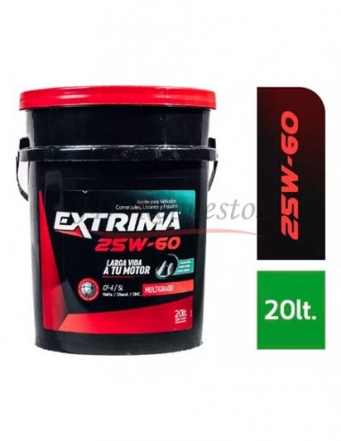 Aceite Extrima Diesel 25w60 Api Cf-4 / Sl  X20 Lts