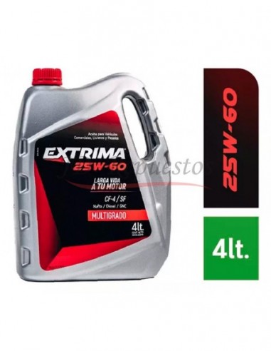 Aceite Extrima Diesel 25w60 Api Cf-4 / Sl X4 Lts