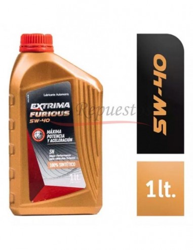 Aceite Extrima Sintetico Furious 5w40 X1 Lt.