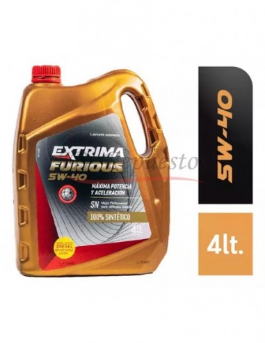 Aceite Extrima Sintetico Furious 5w40 X4 Lts.