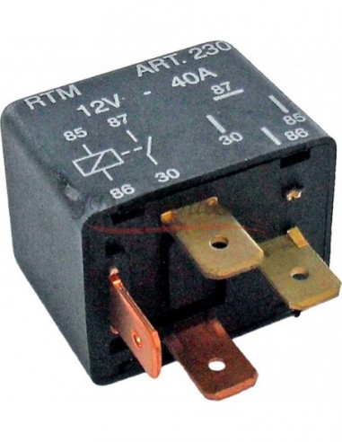 Mini Relay 12v Conexion Ford / 4 Term / Sin Soporte