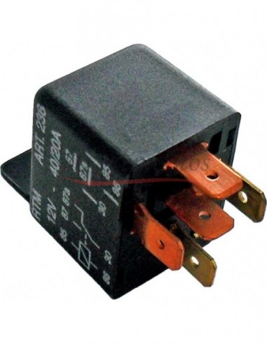 Mini Relay 12v Conexion Ford / 5 Term / Con Soporte / Inverso R