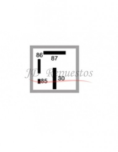 Mini Relay 12v / 4 Term / Sin Soporte