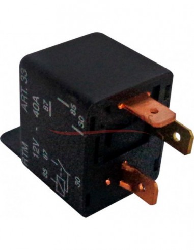 Mini Relay 12v / 3 Term / Con Soporte