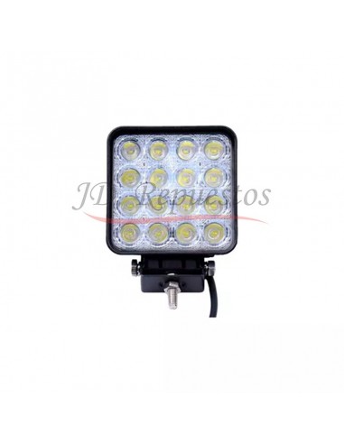 Faro Led Cuadrado (azul) - 48w - 16l - Flood