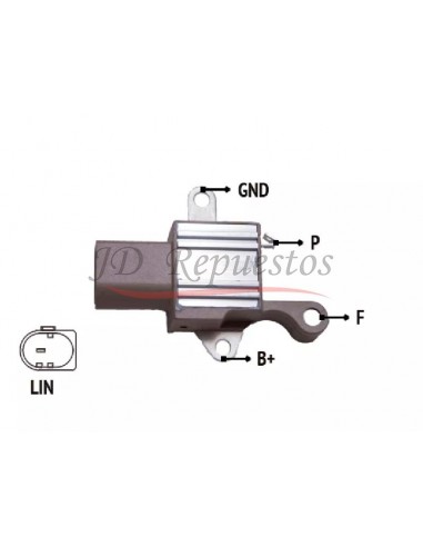 Regulador De Voltaje Toyota Hilux 2.8 Tdi 2016 - Ficha 1 Pin