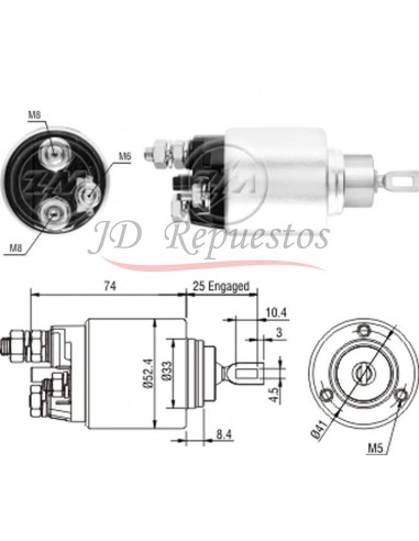 Solenoide Fiat Idea / Marea / Stilo / Ducato / Toro 2.0 Jtd 2016