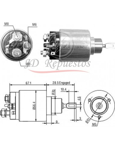 Solenoide Gm Astra,vectra 1.7td 12v