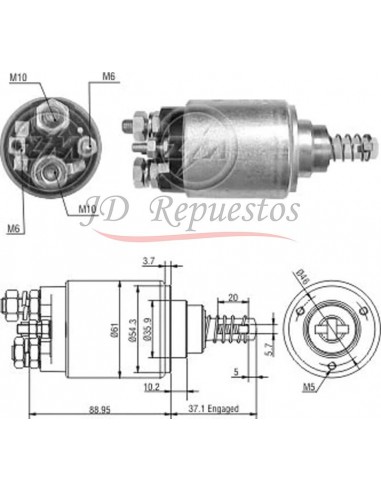 Solenoide M.benz 712-914-915 C/motor Om 24v (2339402180)