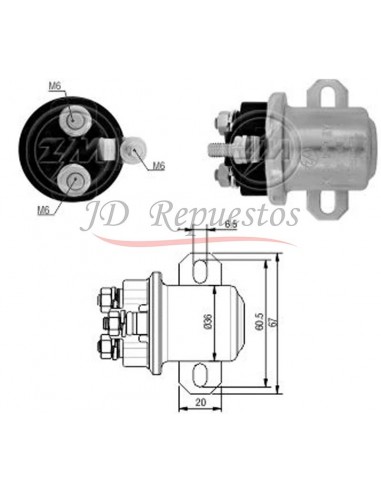 Solenoide Auxiliar M.benz 29mt 12v