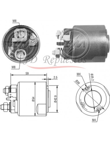 Solenoide Renault Clio 1.6,kangoo,megane,scenic