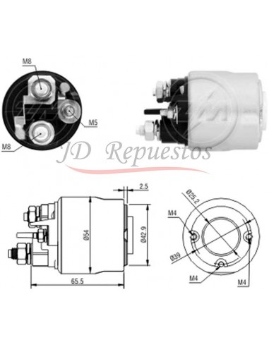 Solenoide Citroen Berlingo -peugeot Partner,206 12v