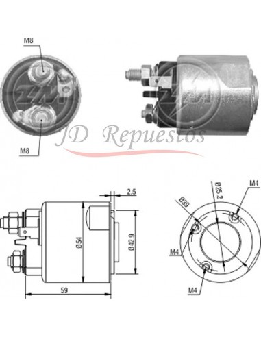 Solenoide Renault Megane Scenic D/2001