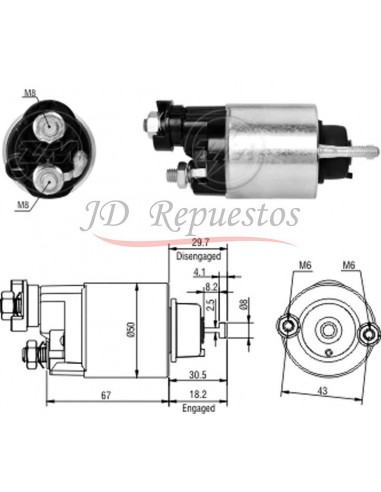 Solenoide Honda Civic (nippondenso 228000-9652)