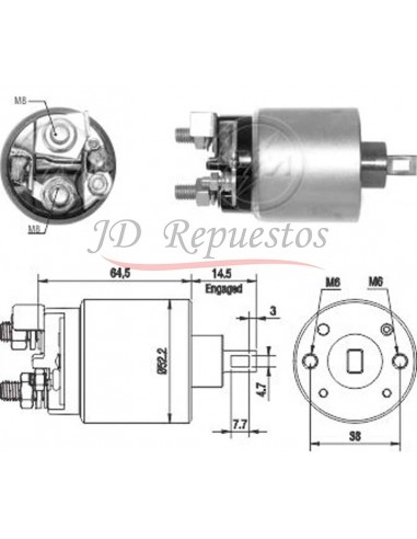 Solenoide Nissan Frontier 12v