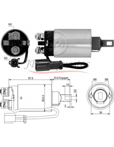 Solenoide Mitsubishi Fuso Canter 95 (me701490) 24v