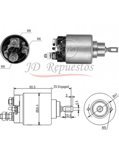 Solenoide Fiat Uno Novo (bosch F000cd1140)