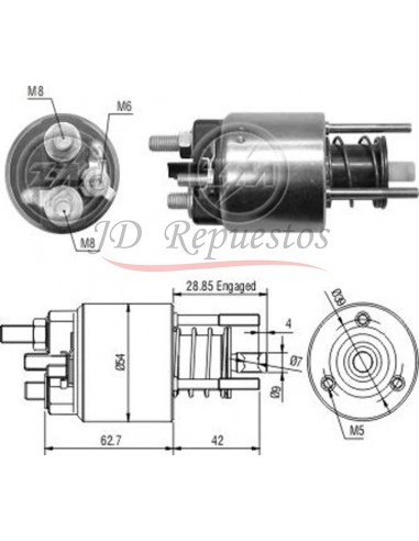 Solenoide Fiat Ducato 2.8 Tdi-iveco Daily (m.marelli) 12v