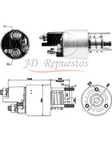 Solenoide Solenoide M.benz Sprinter / Furgon 180 12v