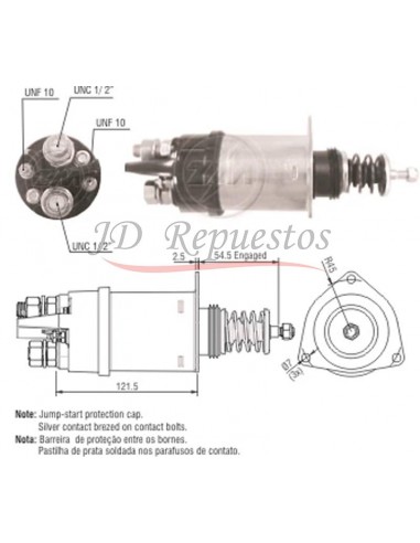 Solenoide Caterpillar-cummins 24v