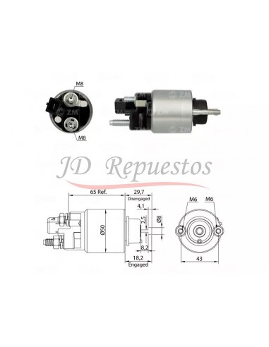 Solenoide Bmw Serie 1,3,5,6,7,x1,x3,x5,x6,z4 12v