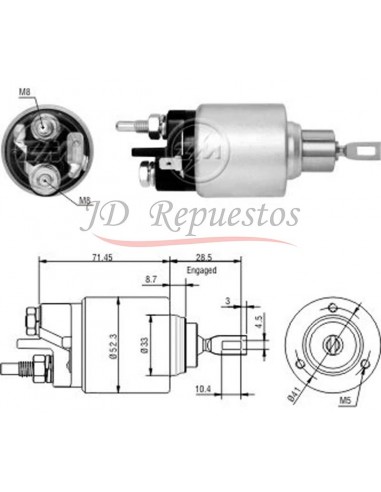 Solenoide Renault Clio,megane,scenic,laguna 99-03 (2339304002)