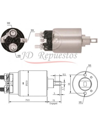 Solenoide Isuzu Trooper D87-h91