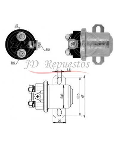 Solenoide Cummins-case 29mt 12v.