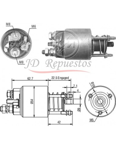 Solenoide Fiat Palio,siena Motor Fire (m.marelli) 12v