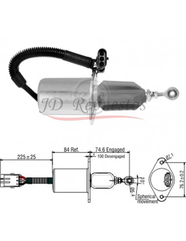 Solenoide De Pare Vw 18310 - Titan (motores Cummins)