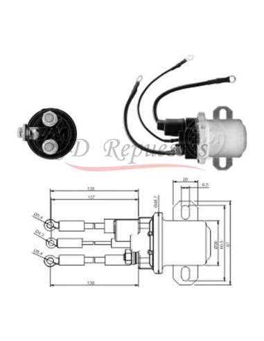 Solenoide Scania Serie P- R- T(u001t01372)