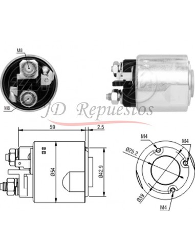 Solenoide Hyundai -kia 12v.