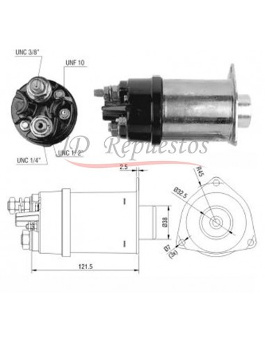 Solenoide Motores 37 Mt (d.remy) 12v