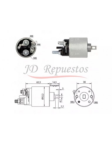 Solenoide Fiat Uno / Palio / Siena / Strada 1.3 / 1.4 Fire