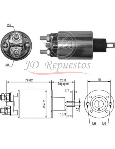 Solenoide Ford F100-m.benz Sprinter C/motor Maxion 12v