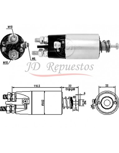 Solenoide Renault Camiones -volvo Camiones 24v.