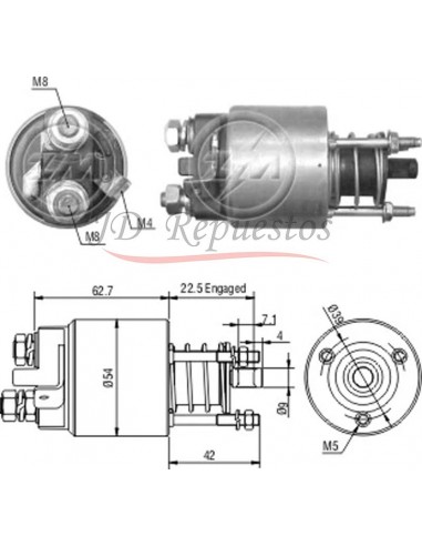 Solenoide Gm Astra,corsa,zafira 1.7 Dti (hitachi)