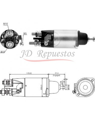 Solenoide Mercedes Benz Atego,atron,axor 24 Volt (mitsubishi)