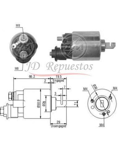 Solenoide Honda Accord (honda) 12v