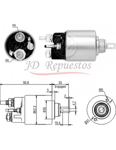 Solenoide Renault Logan,sandero